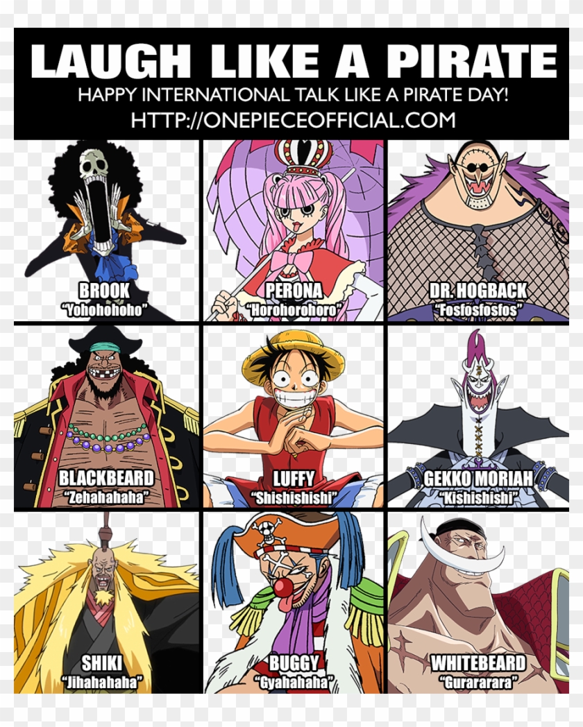 Happy International Talk Like A Pirate Day Might As - Funniest One Piece Characters Clipart