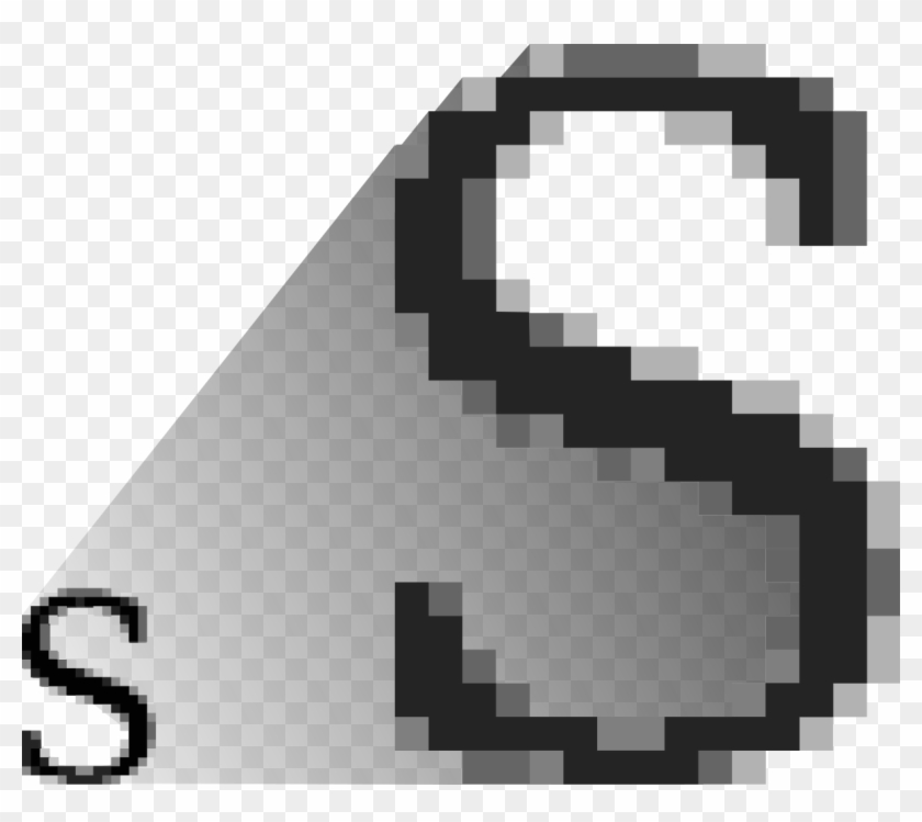 Magnified Bitmap Becomes Blurry - Bitmap Graphic Clipart