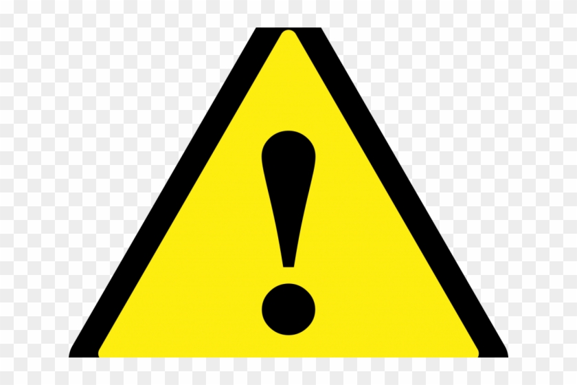Caution Triangle Symbol - Clip Art Yellow Triangle With Exclamation Point - Png Download