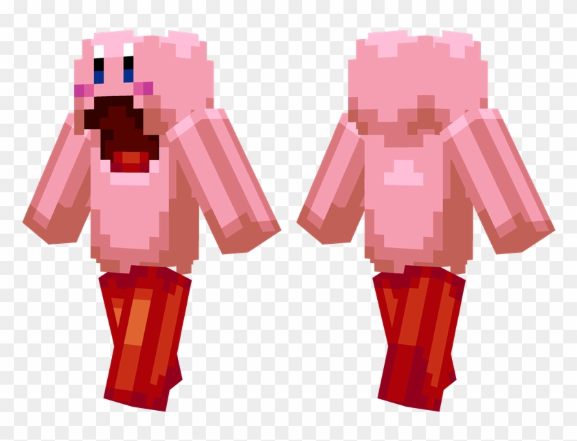 Kirby - Minecraft Pulp Fiction Skin Clipart, transparent png image.