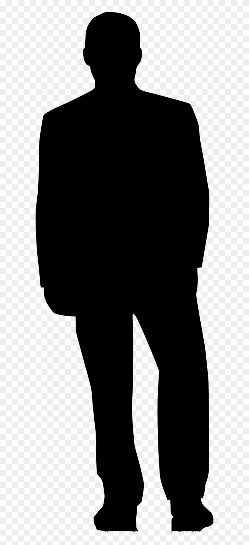 600 X 1752 3 0 - People Silhouette Back Png Clipart #5656405