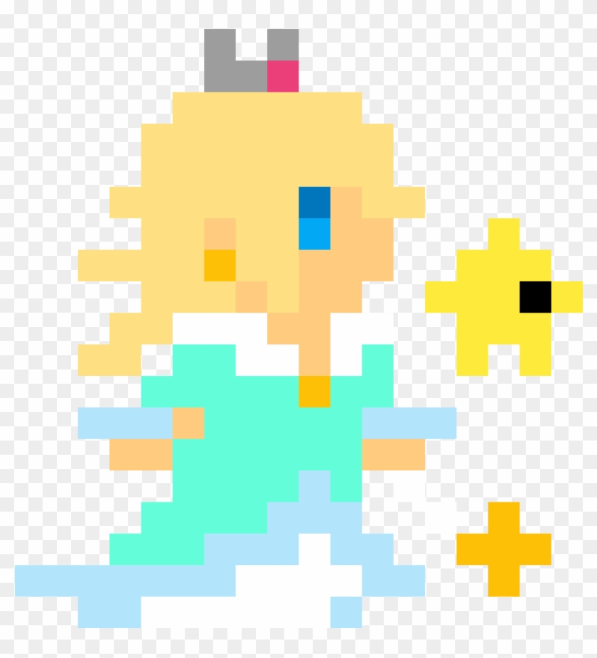 Pixel Rosalina And Luma - Illustration Clipart