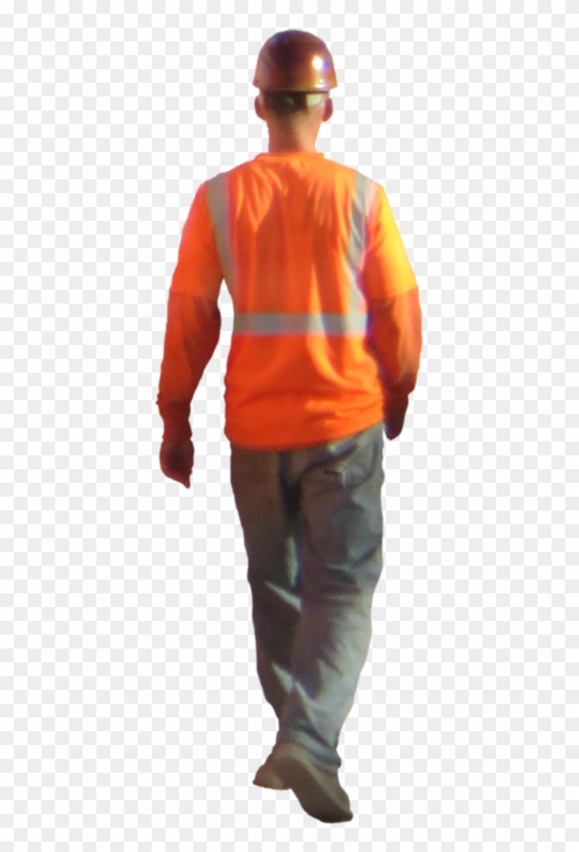 Construction Worker Red Construction Worker Png - Standing Clipart #5656445