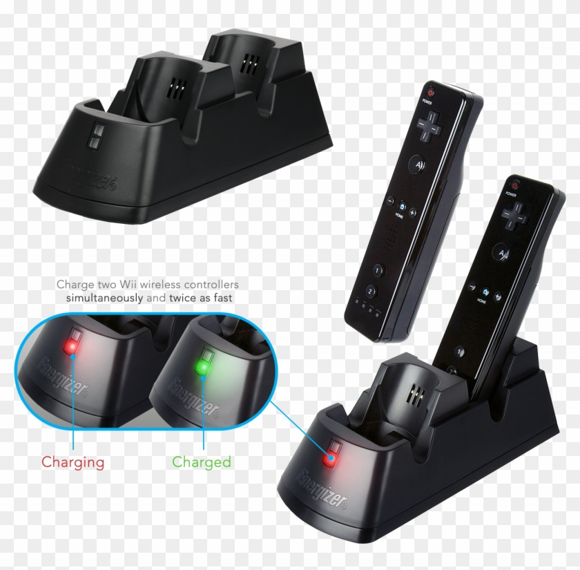Pdp Energizer Nintendo Wii U And Wii Controller Charger, Clipart