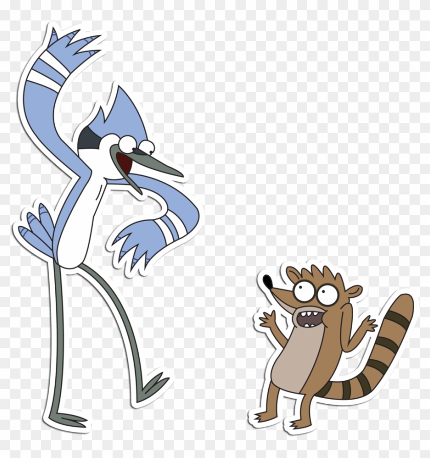 Mordecai Y Rigby - Mordecai And Rigby From Regular Show Clipart #5657594