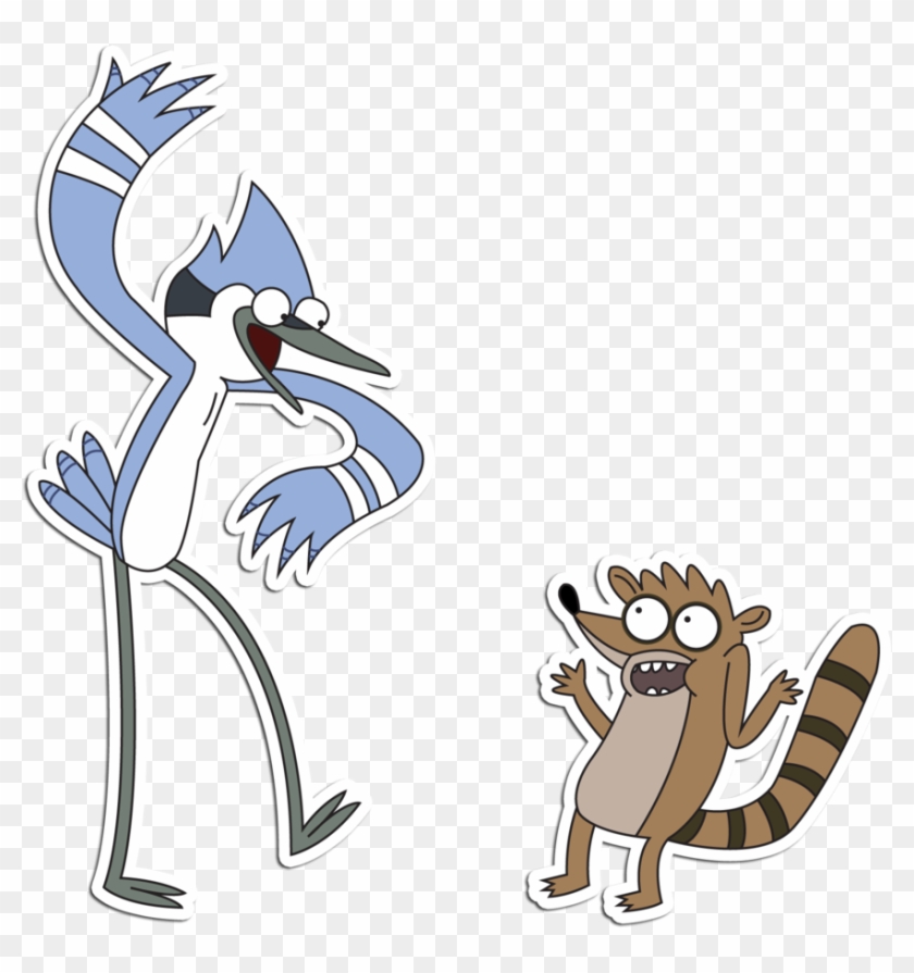 Mordecai Y Rigby - Mordecai And Rigby From Regular Show Clipart