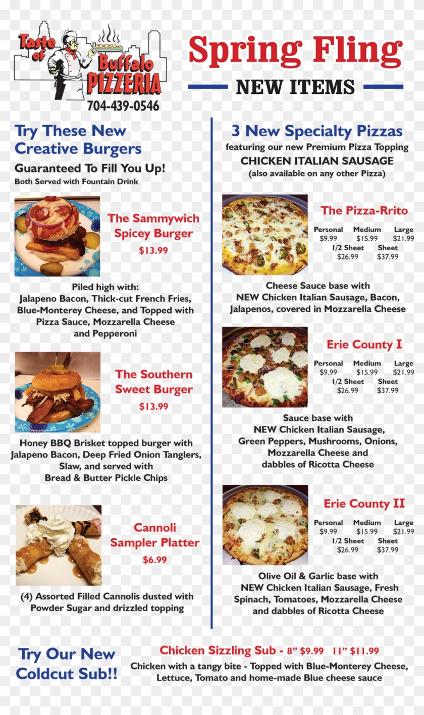 New Spring Fling Menu Items Clipart
