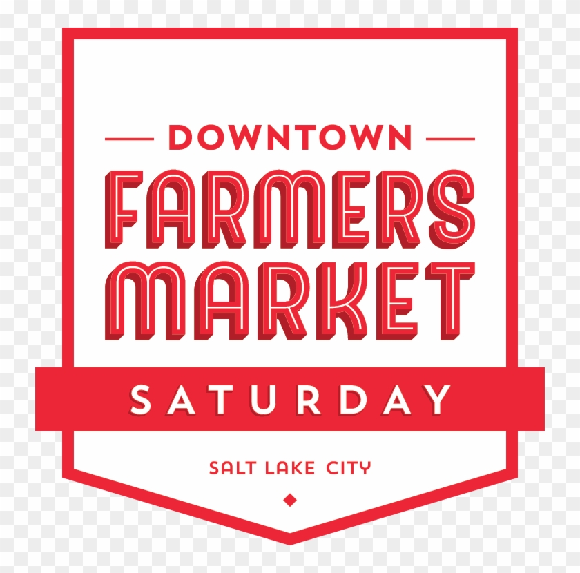 Saturday Logo White2x - Downtown Slc Farmers Market Clipart #5660537