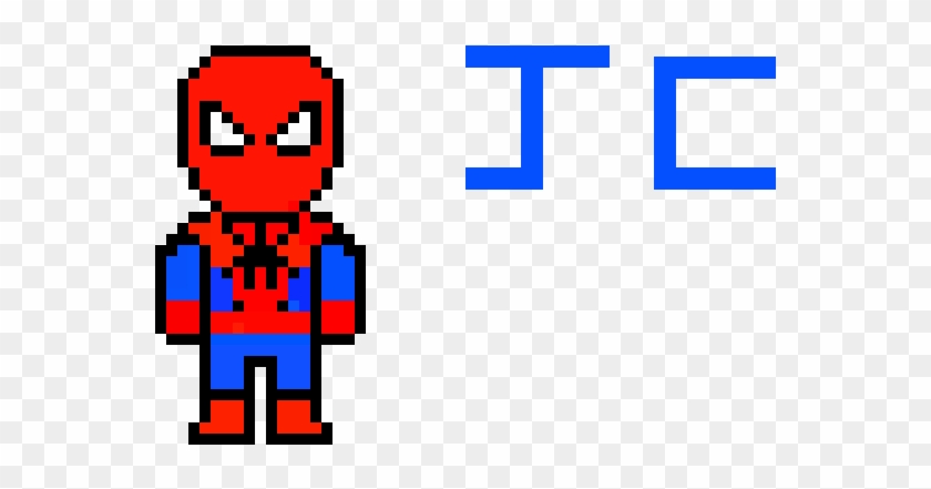 Spooderman - Spiderman Minecraft Pixel Art Clipart #5661360