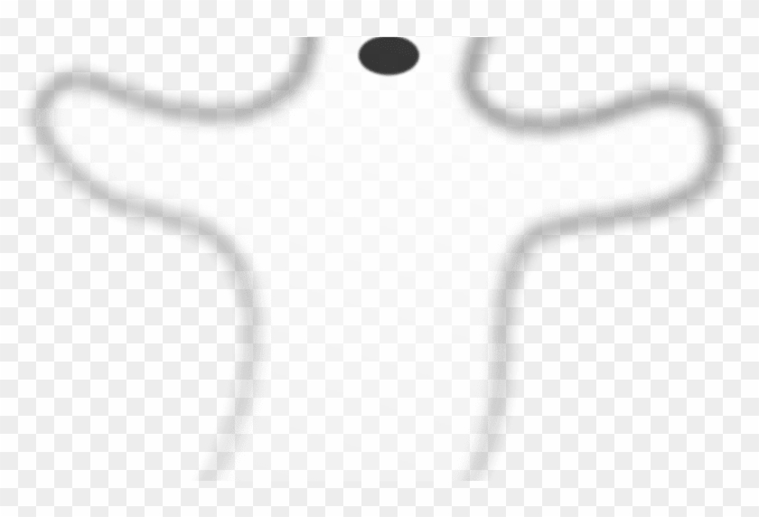 Scary Ghost Png - Monochrome Clipart #5661598