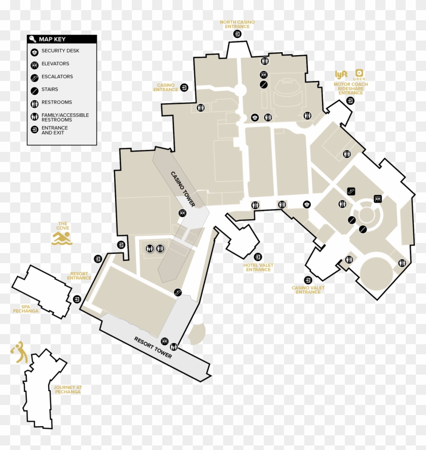 Property Map - Pechanga Casino Map Clipart #5661721
