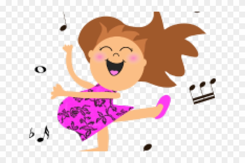 Related Cliparts - Dancing Girl Cartoon - Png Download