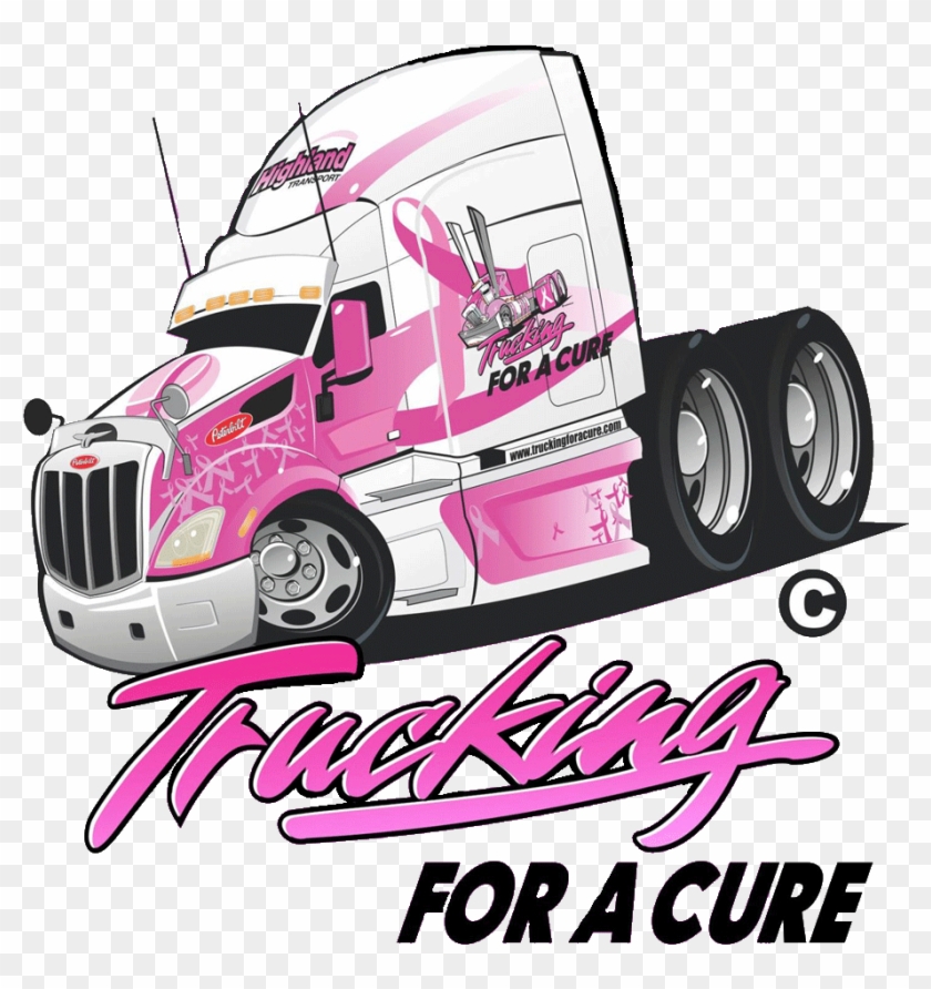Truck Convoy For Special Olympics Trucking For A Cure - Trucking For A Cure Clipart #5662593
