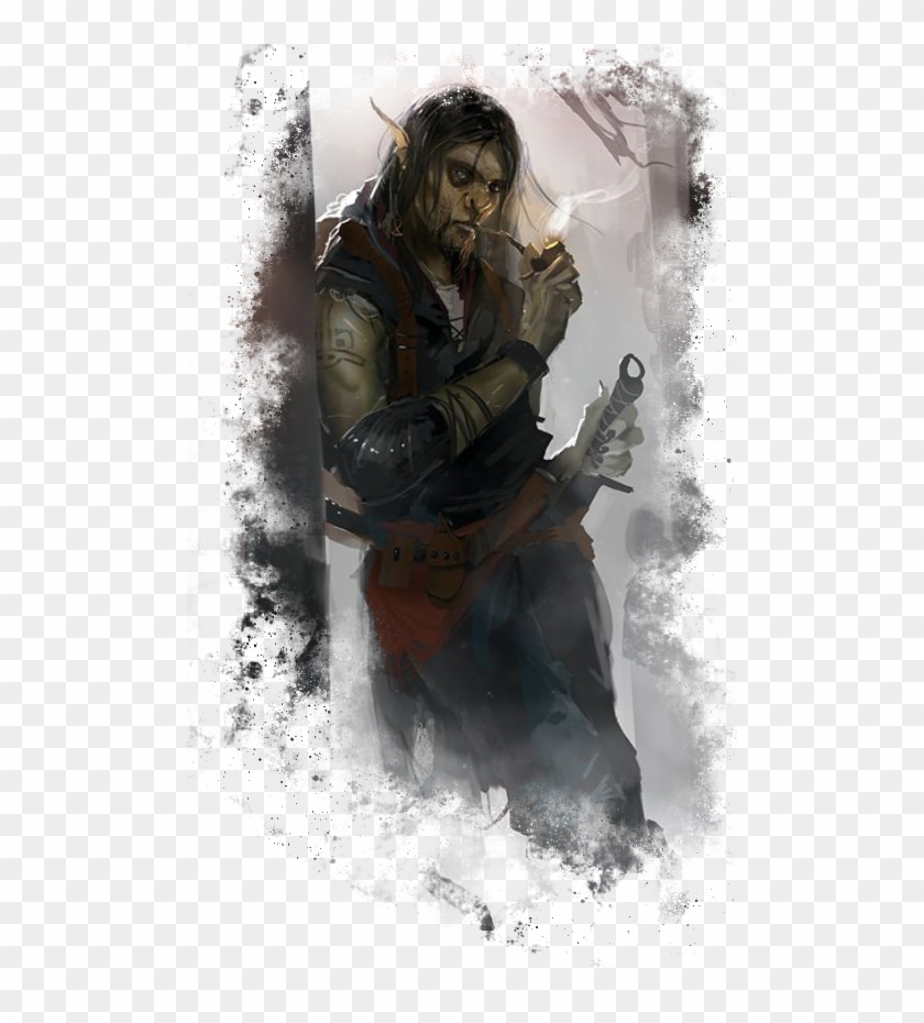 30 - Orc Rogue Fantasy Art Clipart #5662594