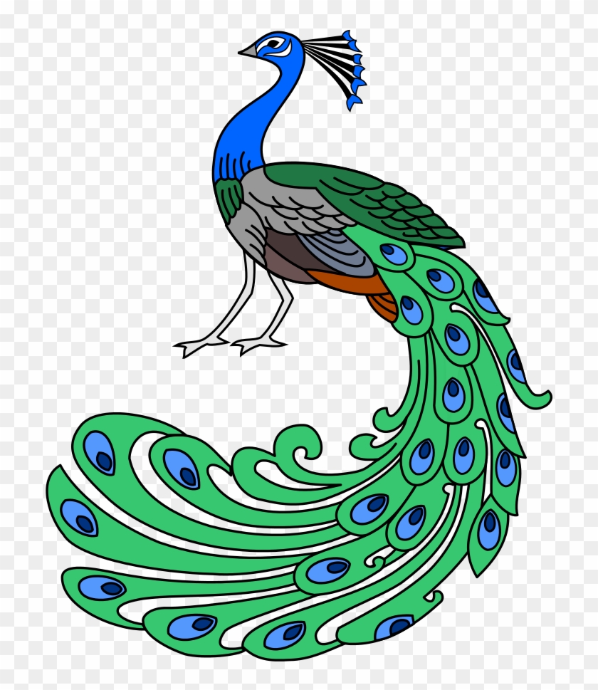 Graphic Transparent File Paon Au Naturel Wikimedia - Paon Héraldique Clipart