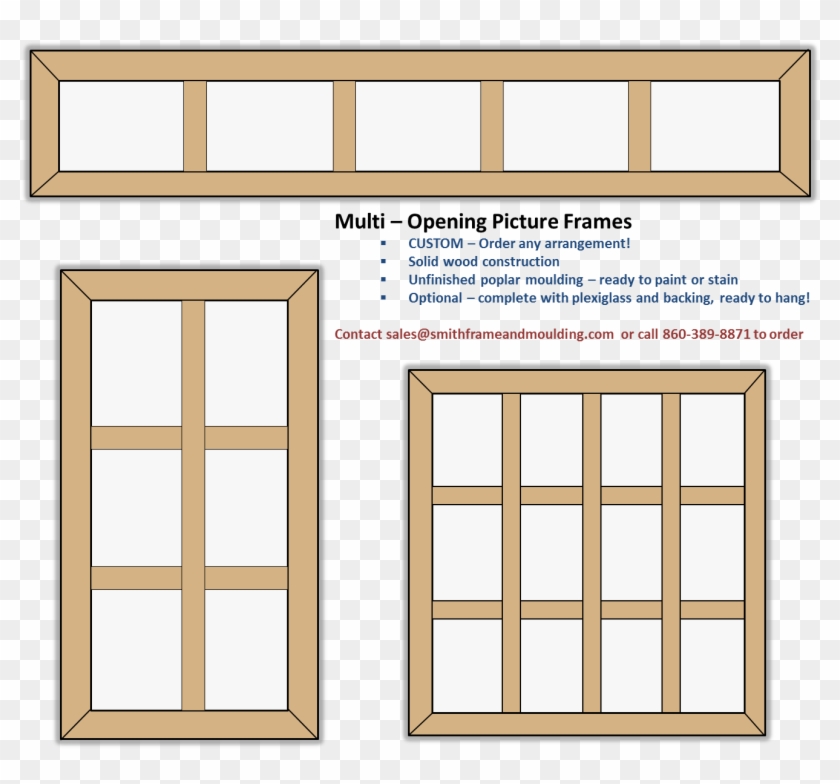 Multi Opening Picture Frames Window Picture Frames, - Home Door Clipart