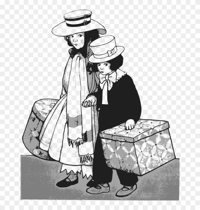 4 Brothers Clipart Black And White - Png Download