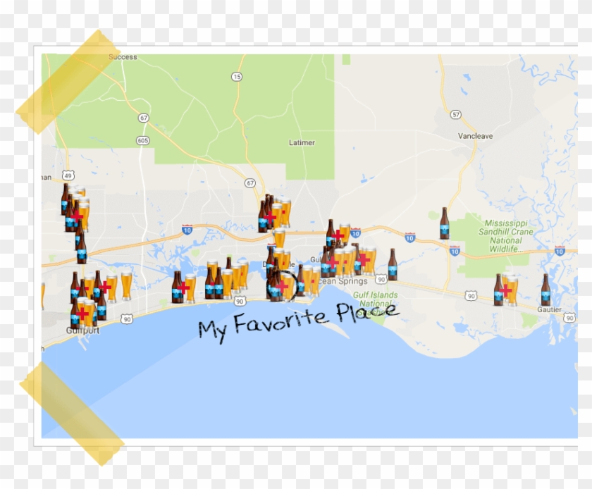 Beer On Map Integrated Google Maps - Atlas Clipart #5665122