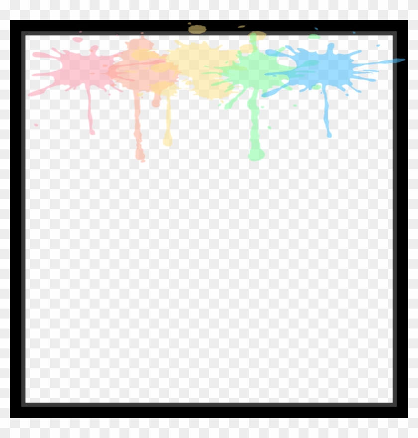 #mq #black #paint #frames #border #borders #splash - Illustration Clipart #5665729