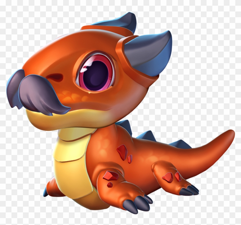Stache Dragon Baby - Dragon Mania Legends Dragon De Mostacho Clipart