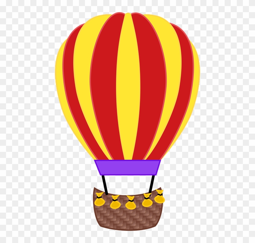 Hot Air Balloon Clipart Balon Udara - Gambar Animasi Balon Udara - Png Download #5666223