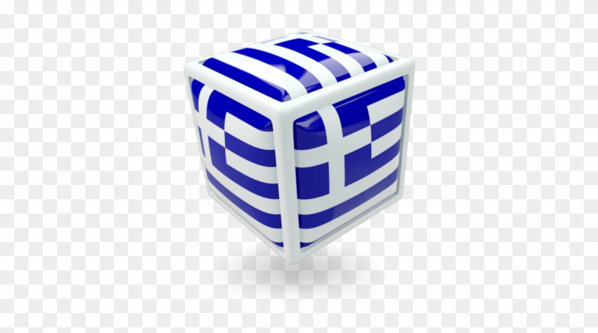 Cube Icon Illustration Of Flag Of Greece - Stool Clipart