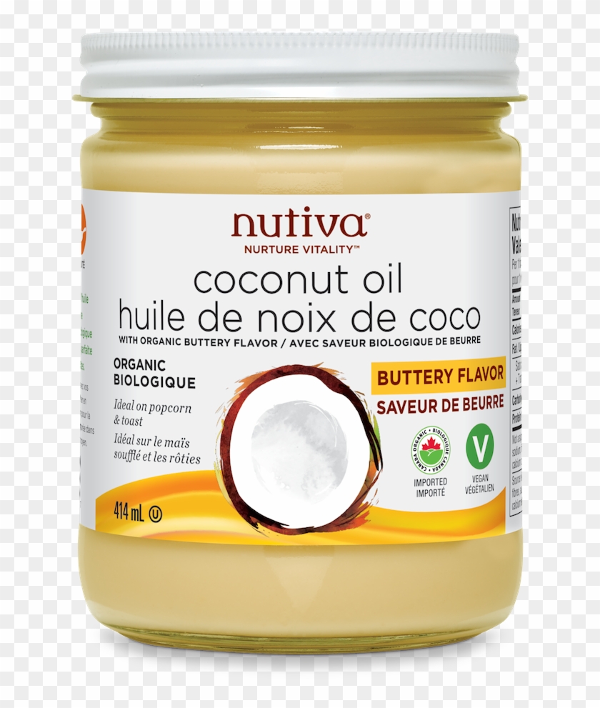 Nutiva Organic Buttery Coconut Oil - Nutiva Butter Coconut Oil Clipart #5667441