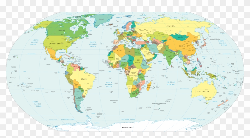 World Map 2018 Countries Clipart #5667723