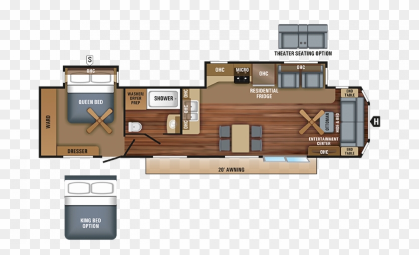 2018 Jay Flight Bungalow 40fsds Floor Plan Img - 2017 Jayco Bungalow 40bhts Clipart #5668361
