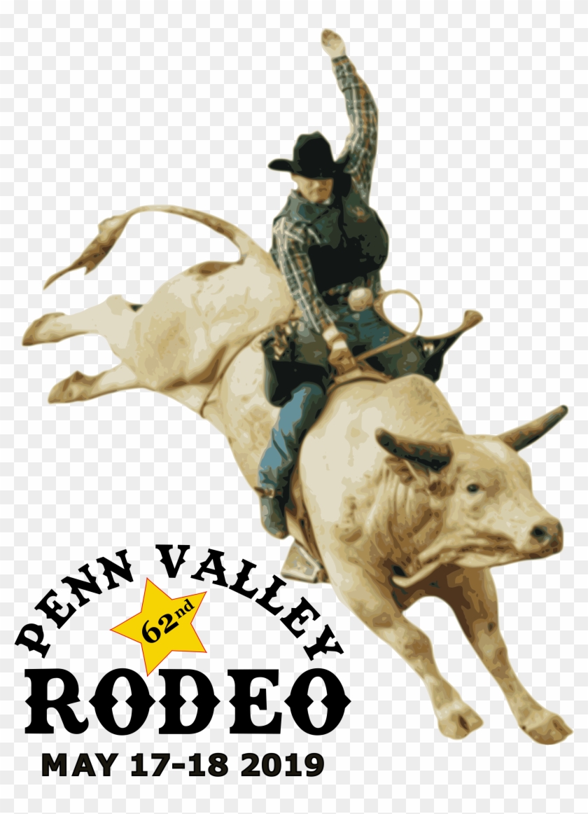 62nd Annual Penn Valley Rodeo Coming May 17-18 - Bull Riding Clipart #5668573