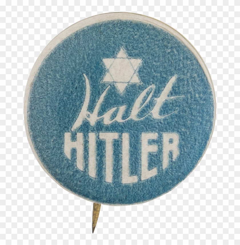 Halt Hitler Cause Button Museum - Emblem Clipart