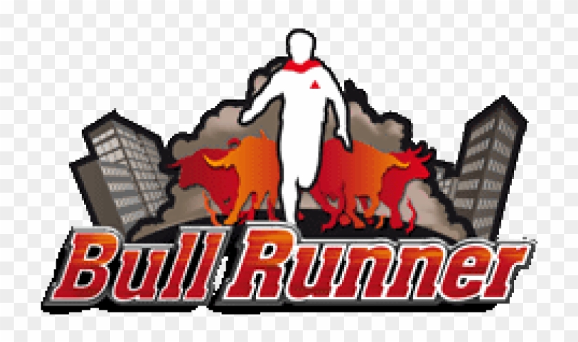 Logo Bull Runner Png4x - Cartoon Clipart #5669039