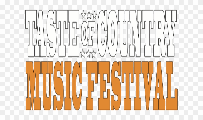 All Star Line Up For The 2017 Taste Of Country Music - Taste Of Country 2019 Clipart #5669628