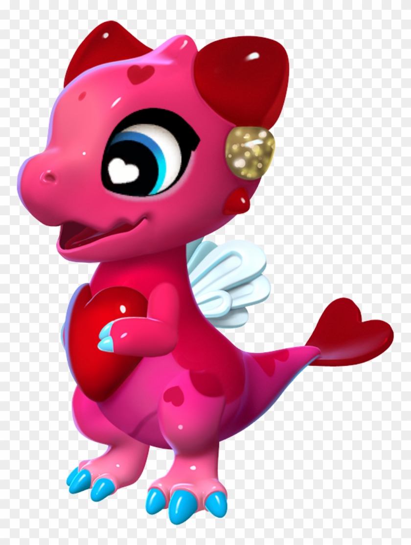 Hearts Dragon Baby - Dml Heart Dragon Clipart #5669632