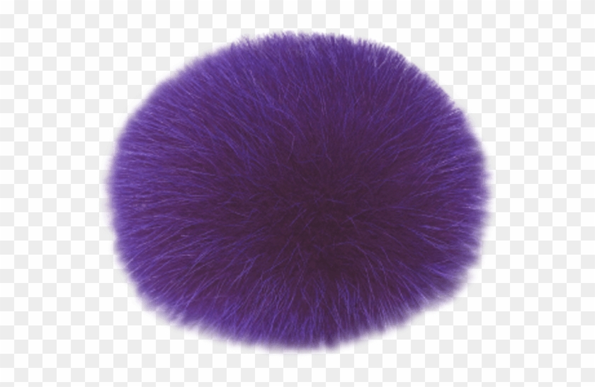 Lindo F Fox Fur Royal Purple Individual Pom Pom - Fur Clothing Clipart #5671032