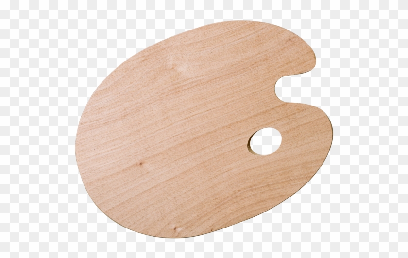 Wooden Painter's Palette - Plywood Clipart