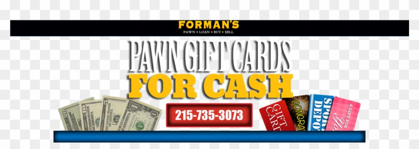 Pawn Gift Cards For Cash - 1 Us Dollar Clipart