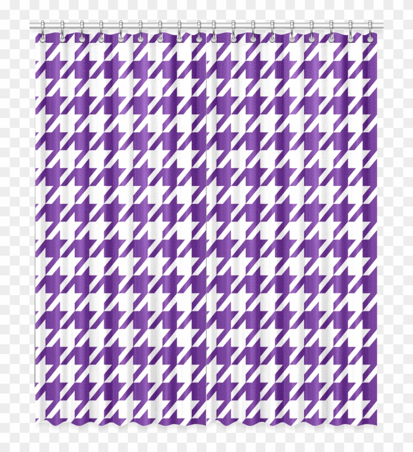 Royal Purple And White Houndstooth Classic Pattern - Alabama Crimson Tide Football Clipart #5671861