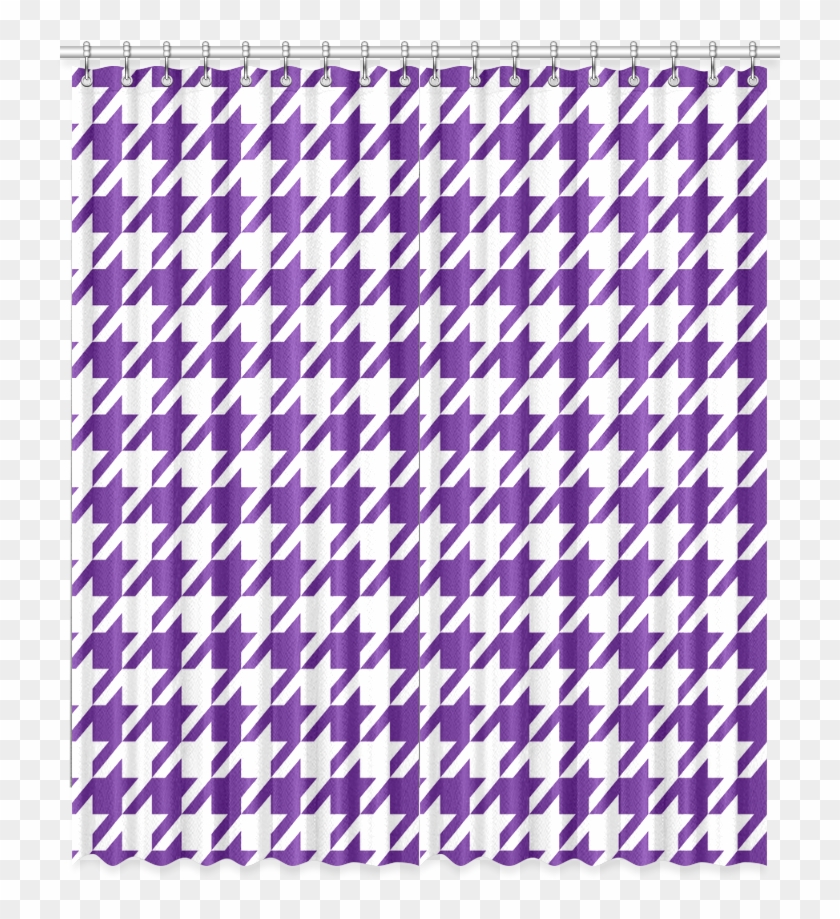 Royal Purple And White Houndstooth Classic Pattern - Alabama Crimson Tide Football Clipart