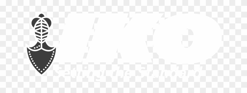 Iko Logo White Grey Shield - Emblem Clipart