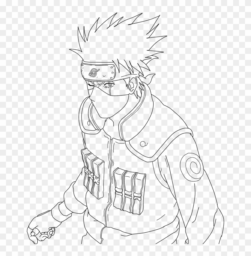 Kakashi Drawing - Line Art Kakashi Clipart