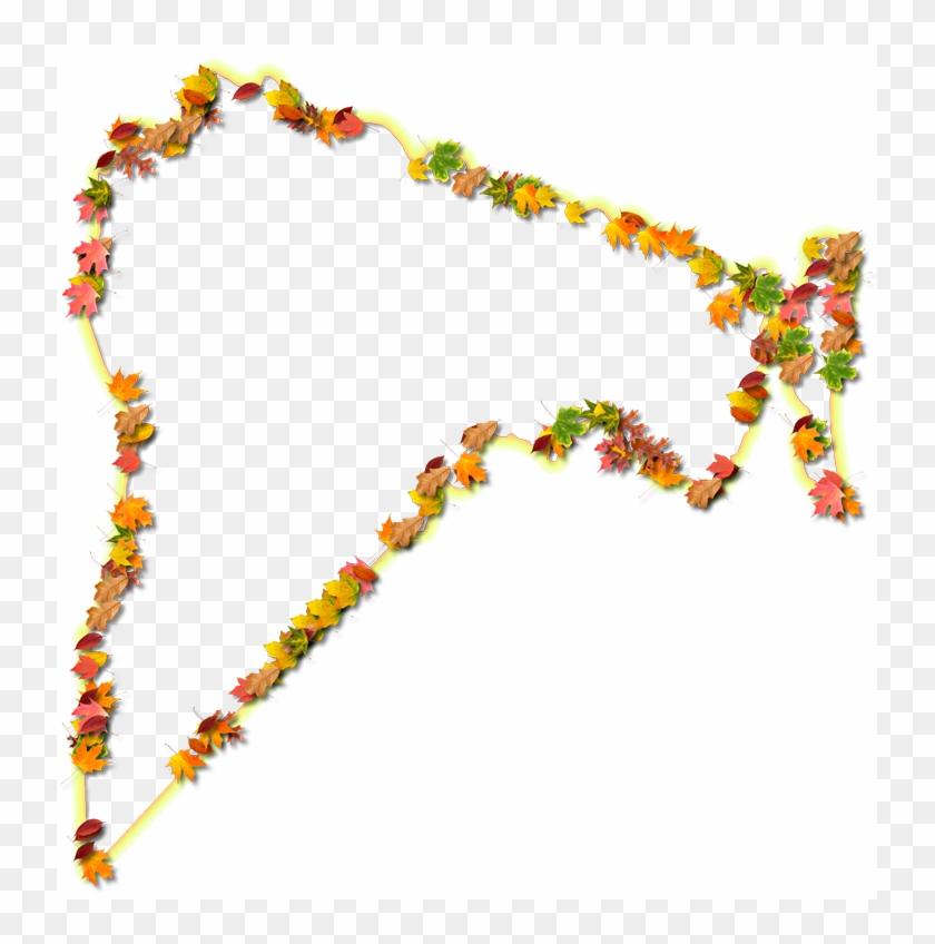 A Yellow And Orange Outline Map Of Nassau With Fall - Illustration Clipart #5672724