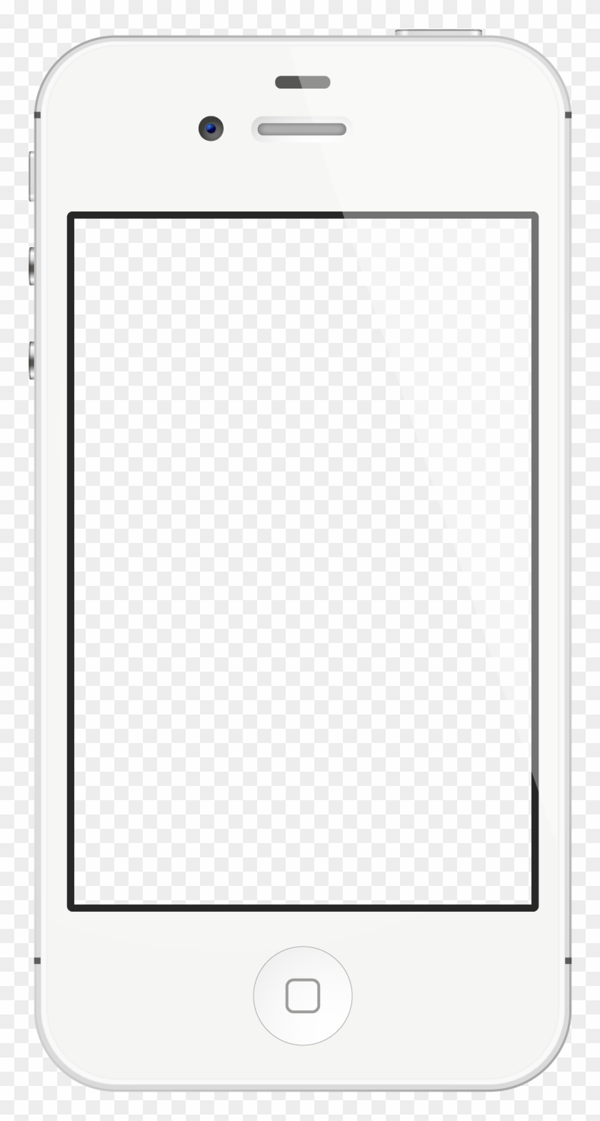 Iphone Png Template - Iphone 4 Png Template Clipart