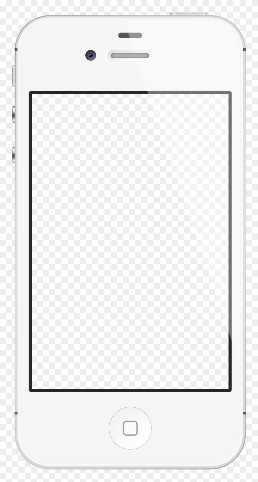 Iphone Png Template - Iphone 4 Png Template Clipart #5672786