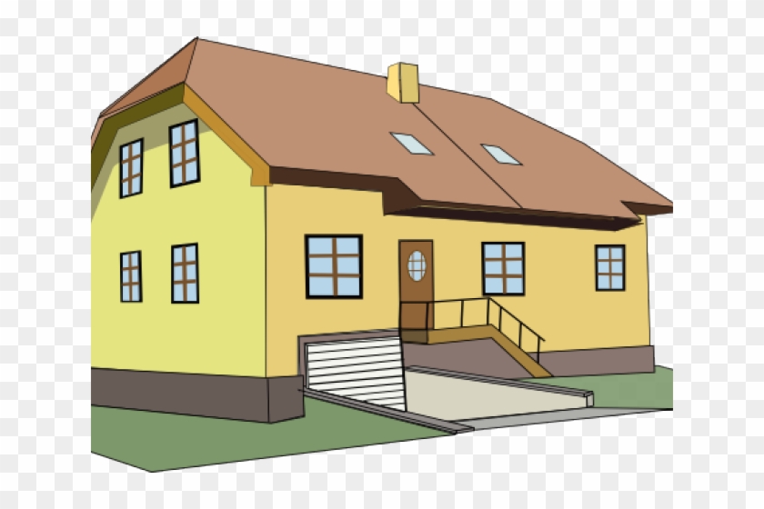 Nice House Cliparts - Big House Clip Art - Png Download #5672792