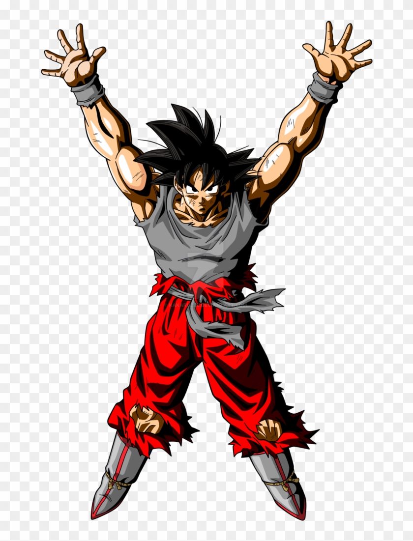 Goku Spirit Bomb Png - Goku Doing The Spirit Bomb Clipart #5672832