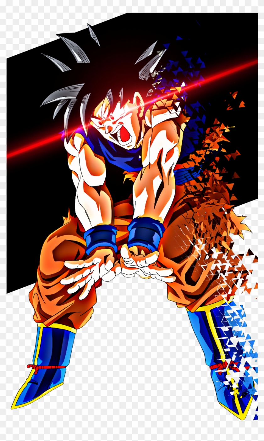 Goku Spirit Bomb - Cartoon Clipart