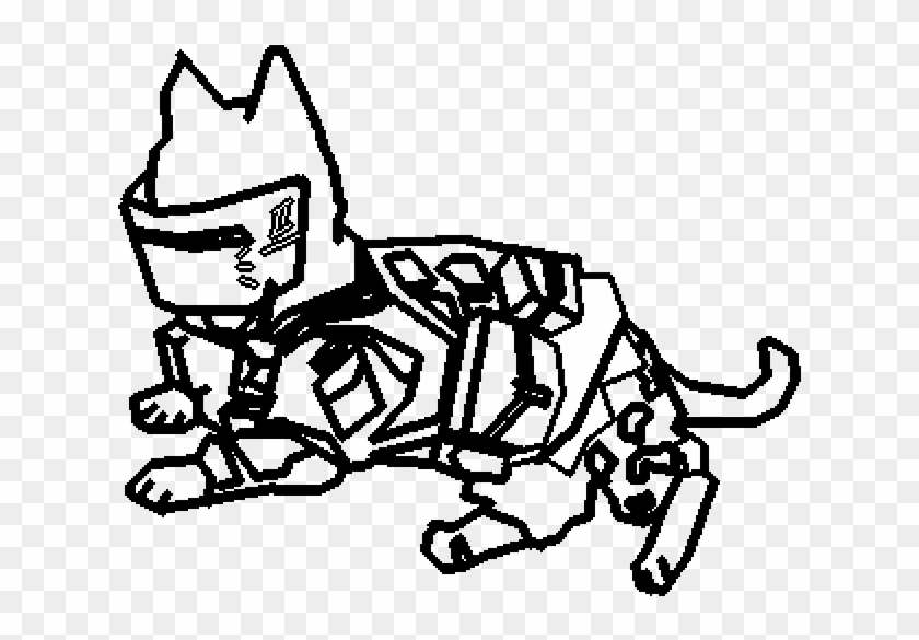 Tachanka Cat - Sketch Clipart