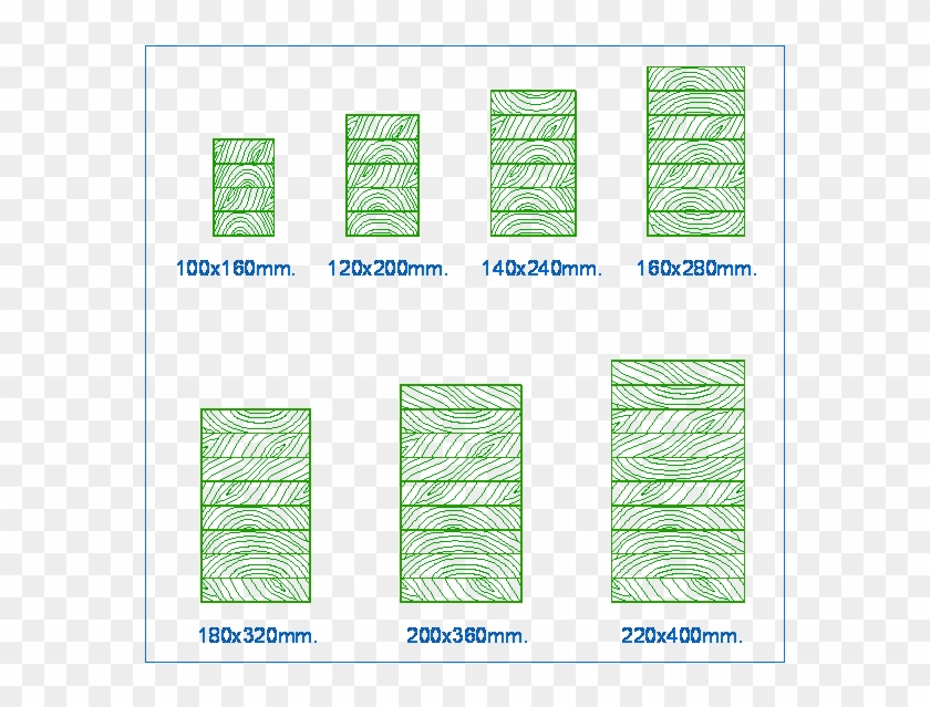 Laminated Wooden Beams - Art Clipart