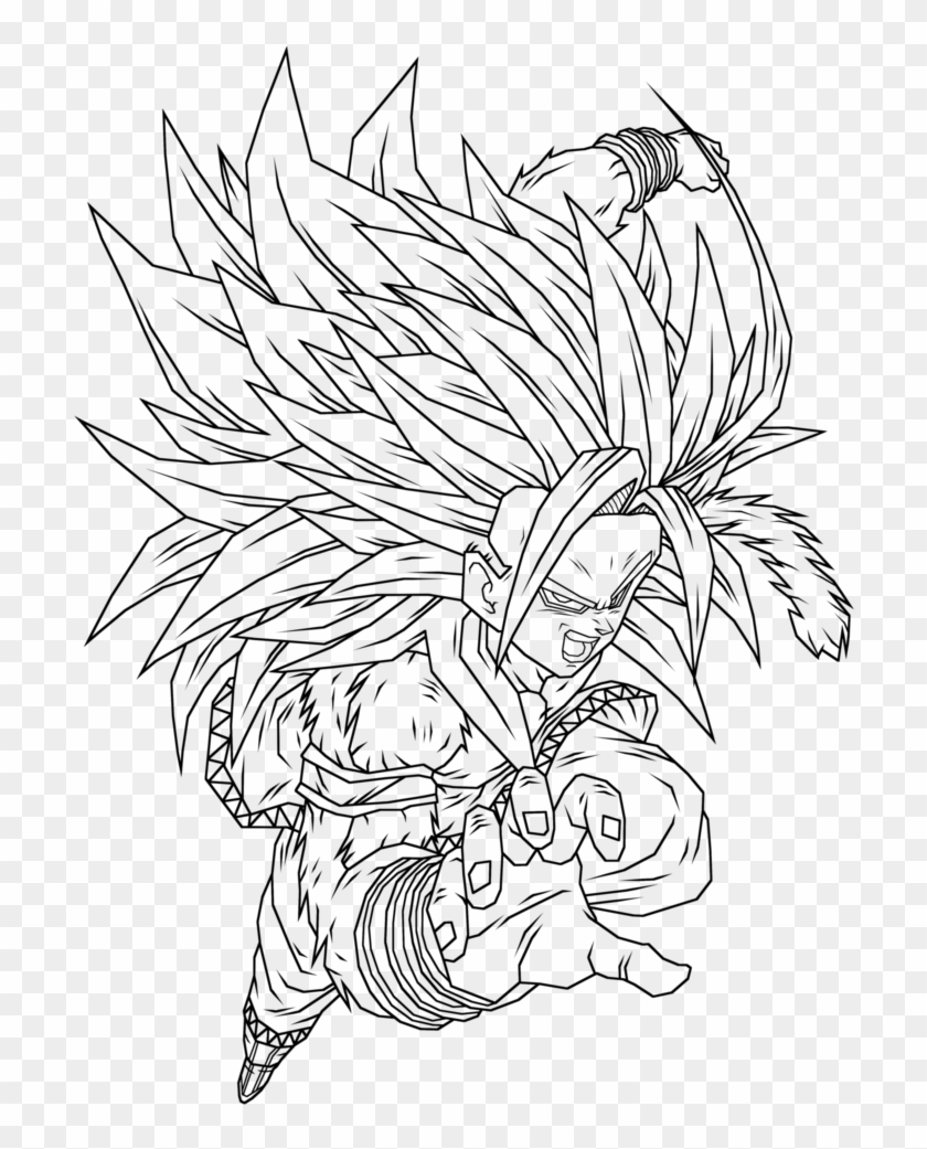 Goku Ssj5 Coloring Pages 3 By Morgan - Coloring Book Clipart #5673913